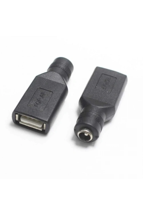 Dişi 5.5mm x 2.5mm - Dişi Usb A 2.0 Dönüştürücü