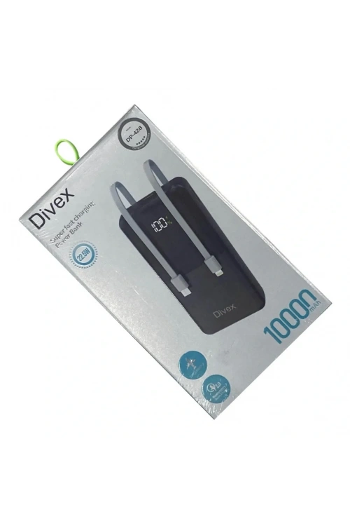 Divex 10000 mAh Powerbank 22.5W 2 Kablo Çıkışlı DP-428