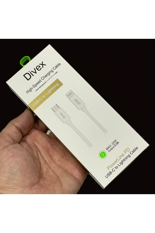Divex 3.0A 20W Type-C to Lightning Hızlı Şarj Data Kablosu DC-142