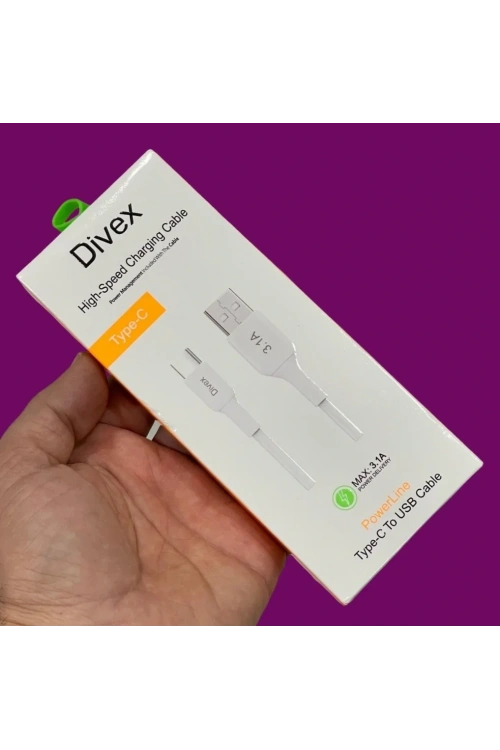 Divex 3.1A Type-C Hızlı Şarj Data Kablosu DC-112