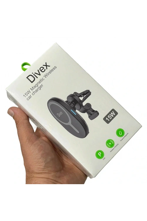 Divex Kablosuz Araç Şarj Cihazı Manyetik Wireless Şarj Aleti DV-350
