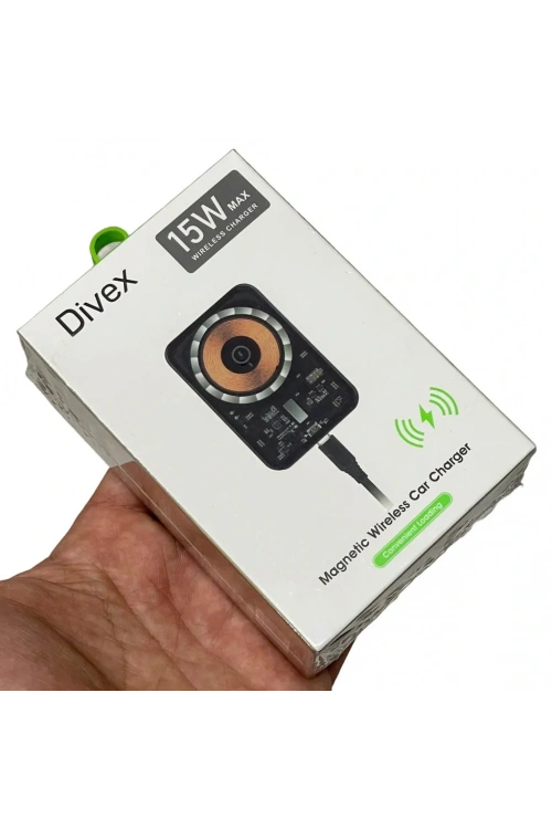 Divex Kablosuz Araç Şarj Cihazı Manyetik Wireless Şarj Aleti DV-352
