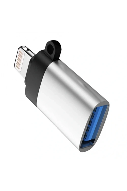 Divex Lightning to USB Dönüştürücü OTG Çevirici Adaptör Gri DO-173