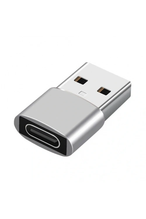 Divex Type-C Dişi USB3.0 Erkek OTG Adaptör Çevirici Gri DC-178