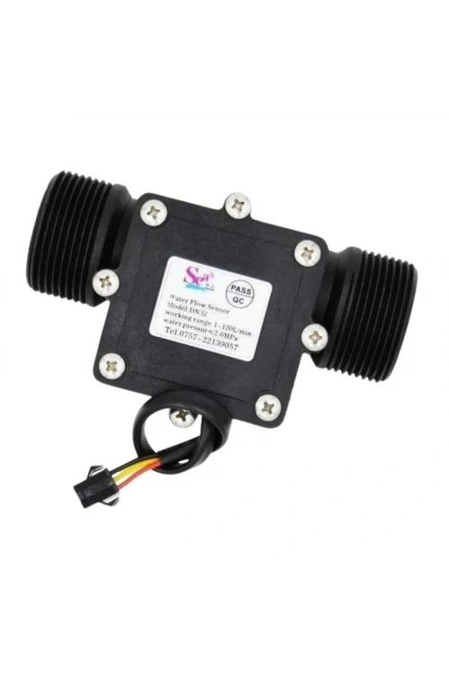 DN32 Su Akış Sensörü Debimetre 3.5-24V 1.25” 1- 120L/Dk