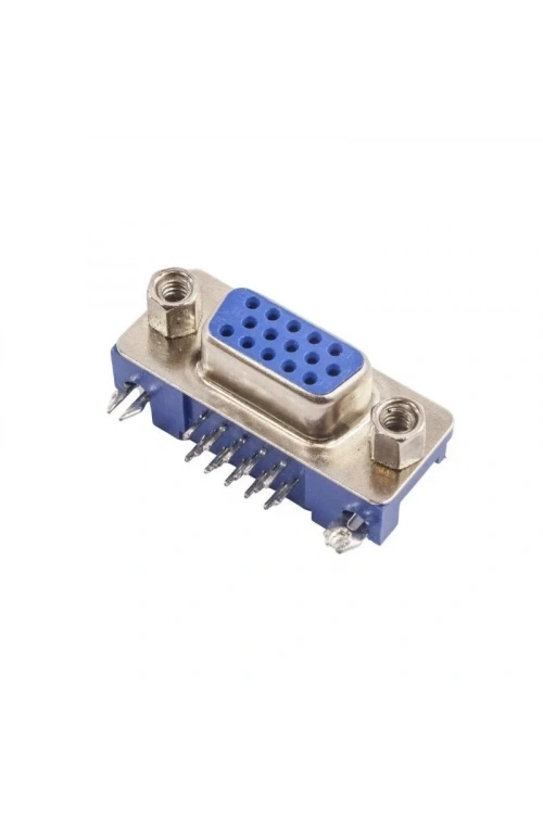 DR15P-VGA D-Sub 15 Pin Dişi Konnektör 90c PCB Tipi