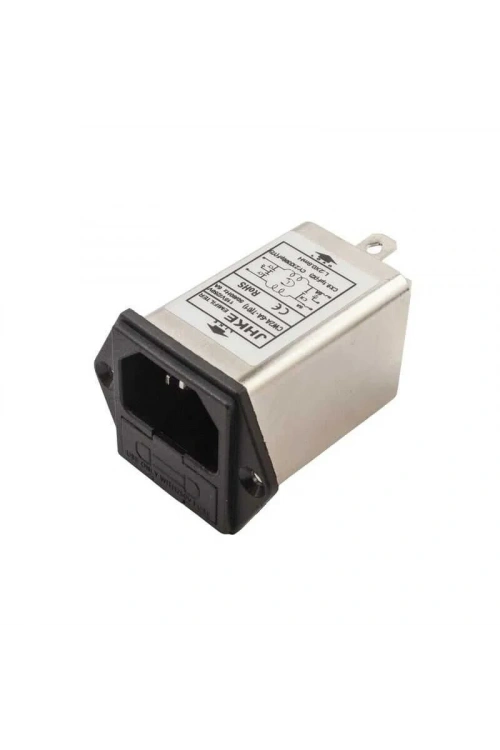 EMI Filtre 6A Erkek Power Soketi - Sigorta Yuvalı
