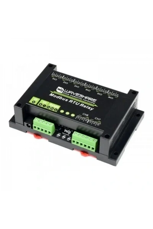 Endüstriyel 8 Kanallı Modbus RTU Röle Modülü - RS485 Arayüzü