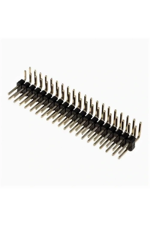 Erkek Pin Header 2X20 Pin Male 2.54mm 90° Çift Sıra
