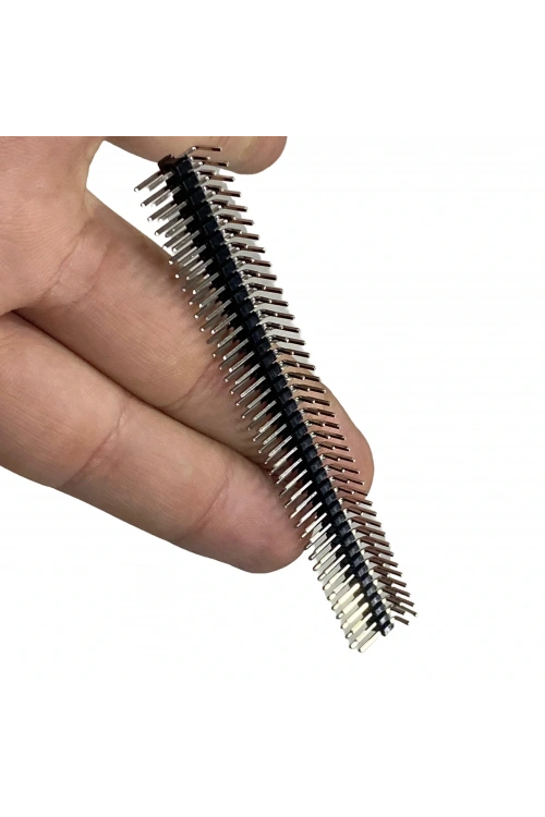 Erkek Pin Header 2X40 Pin Male 2.54mm 90° Çift Sıra