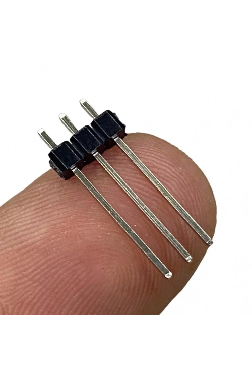 Erkek Pin Header 3 Pin 19 mm 2.54mm 1x3 180° Tek Sıra