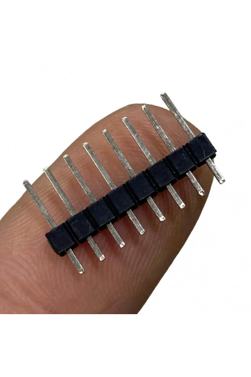 Erkek Pin Header 8 Pin 12mm 2.54mm 1x8 180° Tek Sıra