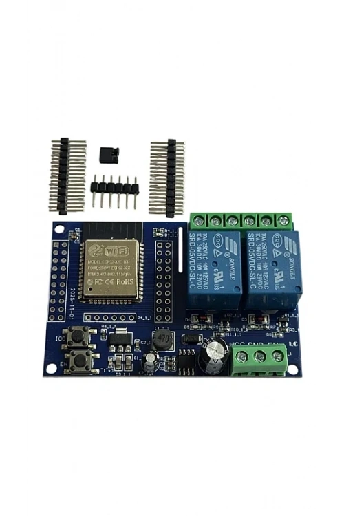 ESP32 WiFi Bluetooth 2 Kanal Röle Kartı
