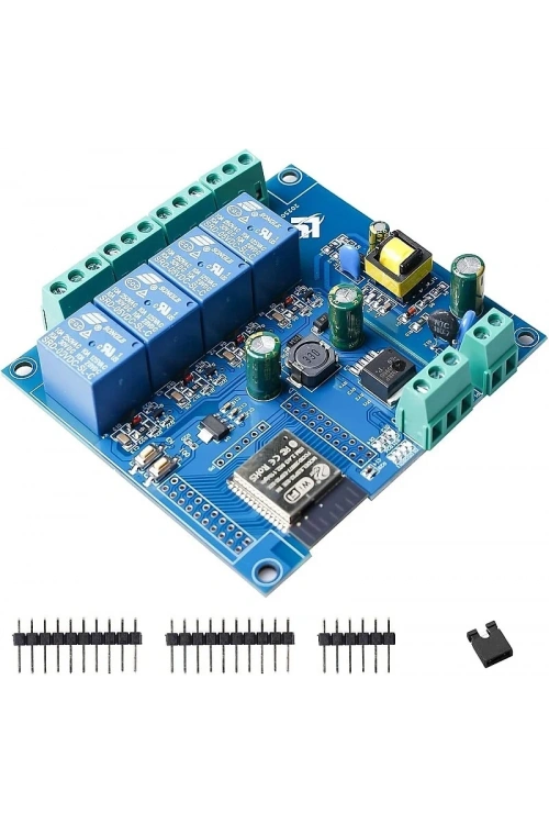 ESP32 WiFi Bluetooth AC 220V / DC 5-30V 4 Kanal Röle Kartı