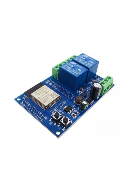 ESP32-WROOM-32E 2 Kanal Röle Modülü