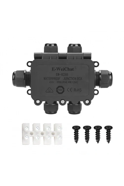 EW-M2068-6T 6-Yollu Su Geçirmez Kablo Bağlantı Kutusu