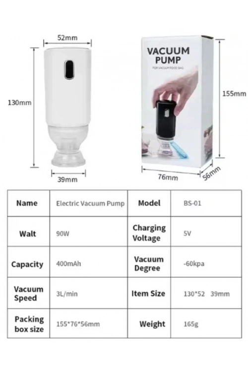 Filament Vakum Torbası İçin Elektronik Pompa