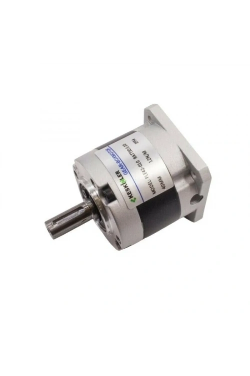 FLE42-010 1:10 12N.m Nema17 Step Motor Redüktörü - Kısa Mil