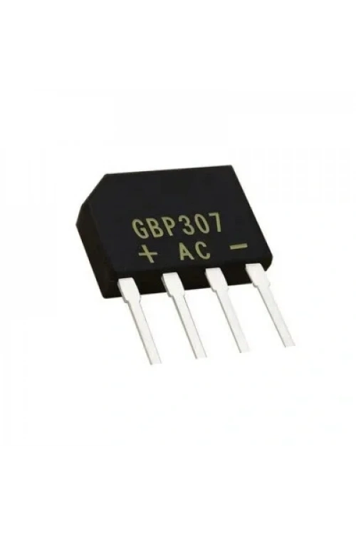 GBP307 - 3A 700V Tarak Tip Köprü Diyot - Kısa Bacaklı