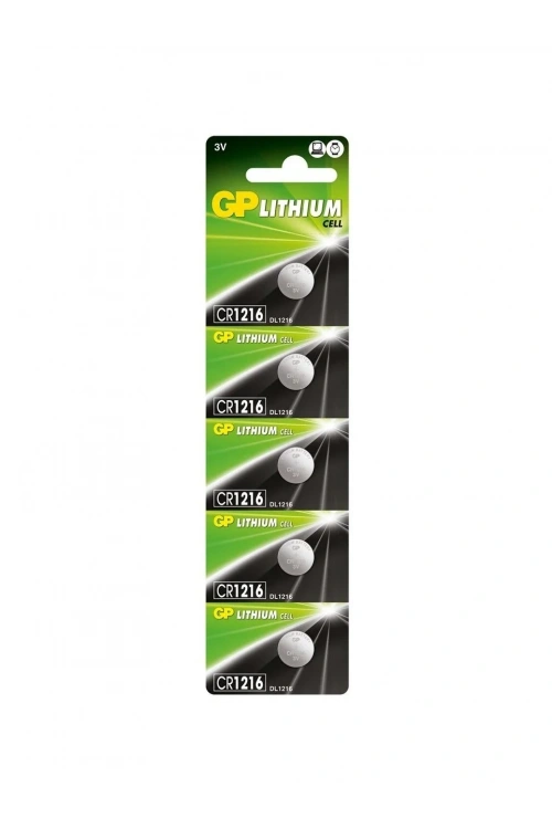GP CR1216 3V Lityum Para Pil 5li Blister