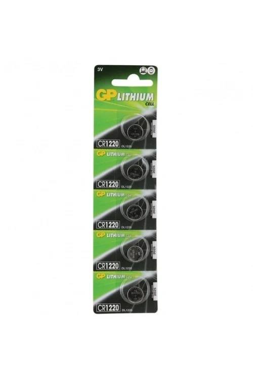 GP CR1220 3V Lityum Pil 5li Blister