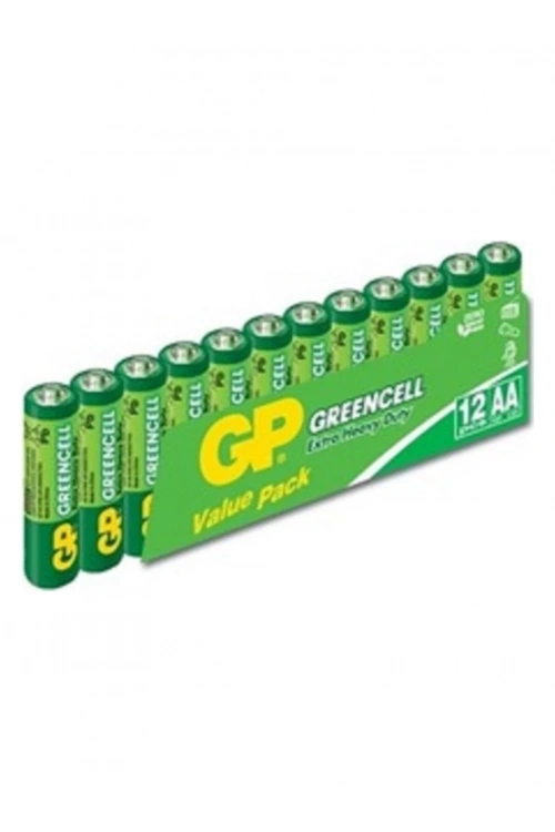 GP GP15G Greencell R6 AA Çinko Kalem Pil 12li Shrink 