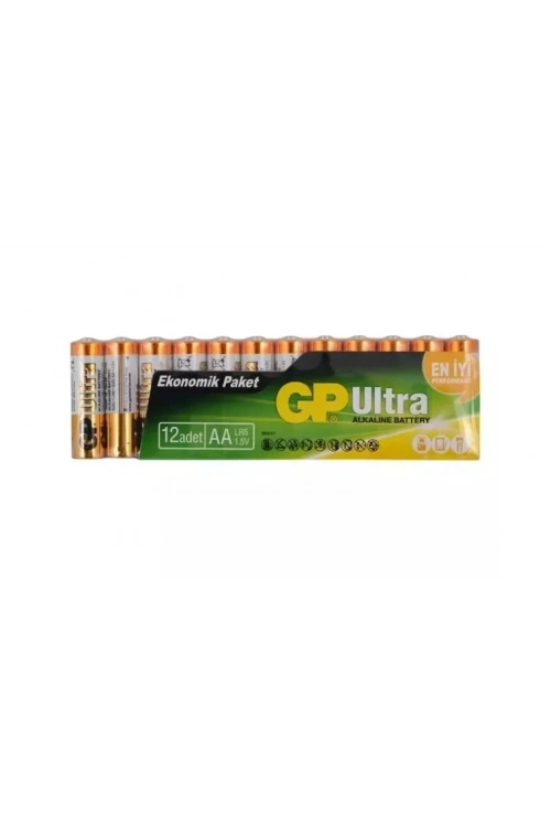 GP LR6 1.5V Ultra Alkalin 12’li Kalem Pil