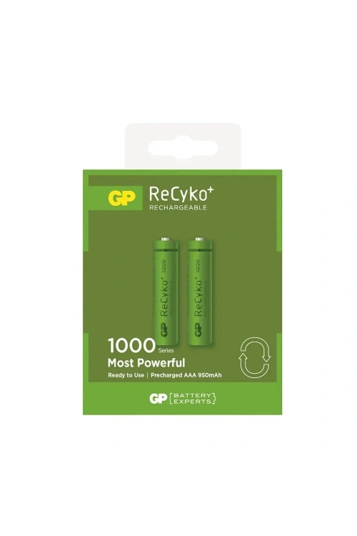 GP ReCyko 950 mAh AAA Şarj Edilebilir İnce Kalem Pil 2li Paket