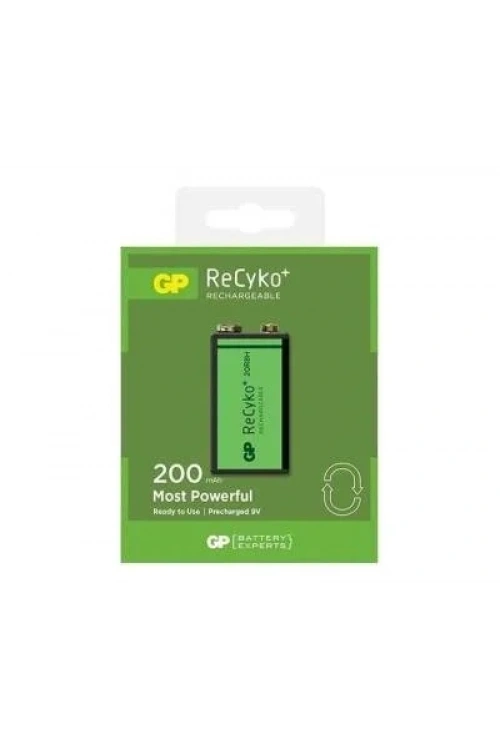 GP ReCyko+ 9V 200mAh Şarj Edilebilir Pil