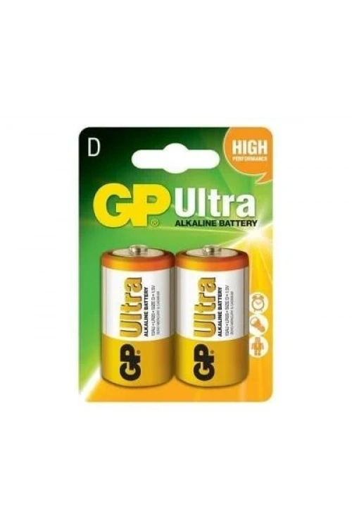GP Ultra 2li LR20 D Size Alkalin Pil - GP13AU