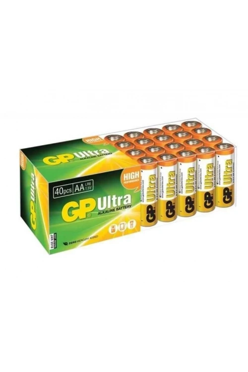 GP Ultra 40lı AA Kalem Pil - Ekonomik Paket