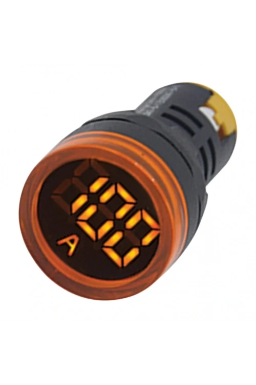 Gwest 22 AS-S 22mm AD-116 Serisi Akım Trafolu Sarı Ampermetre 0-100A