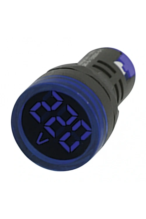 Gwest 22 VS-M 22mm AD-116 Serisi Mavi Voltmetre 24-550V