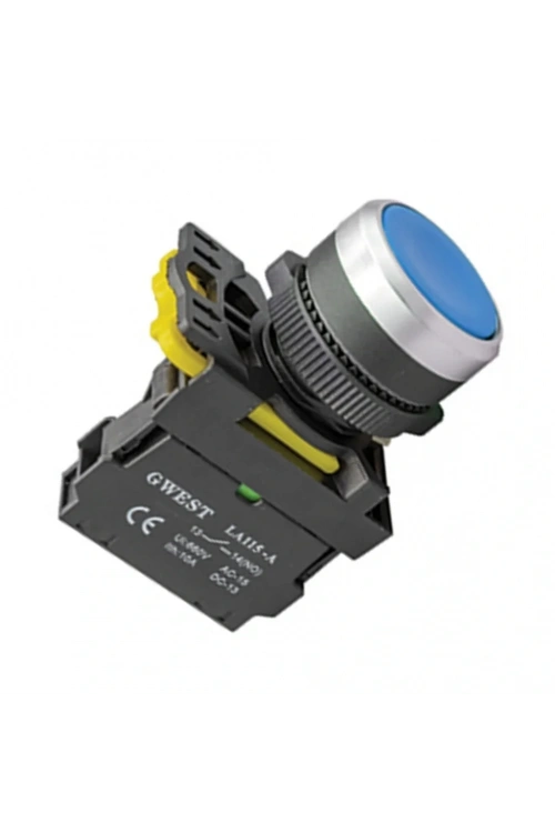Gwest A5-21 22mm Mavi Yaylı Buton 1NO