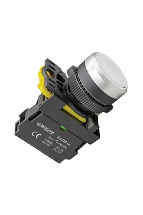 Gwest A5-31 22mm Beyaz Yaylı Buton 1NO