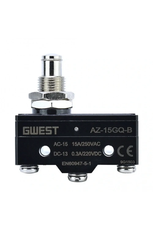 Gwest AZ-15GQ-B Kalın Kısa Metal Pimli Mikro Switch 15A 1NO + 1NC