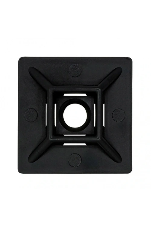 Gwest HW-3AB 19x19mm Yapışkanlı Kroşe Siyah 100 Adet