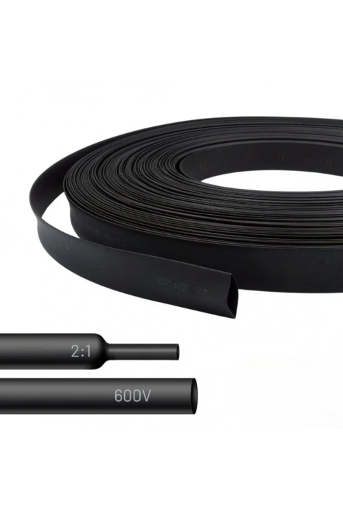 Gwest Woer Isı İle Daralan Makaron Siyah Çap:32mm 50 Metre