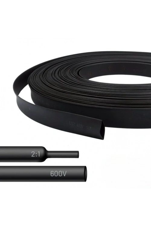 Gwest Woer Isı İle Daralan Makaron Siyah Çap:3mm 200 Metre