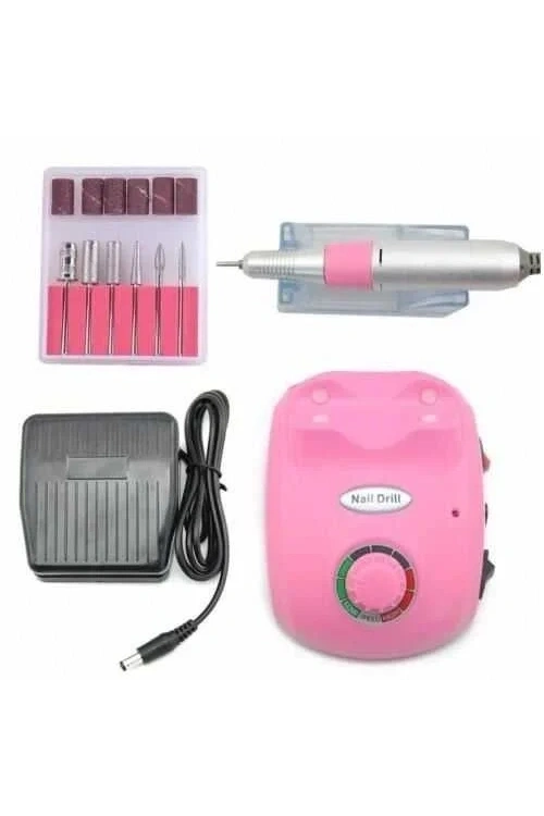 HC-601 Manikür Pedikür Tırnak Törpü Seti - Pembe