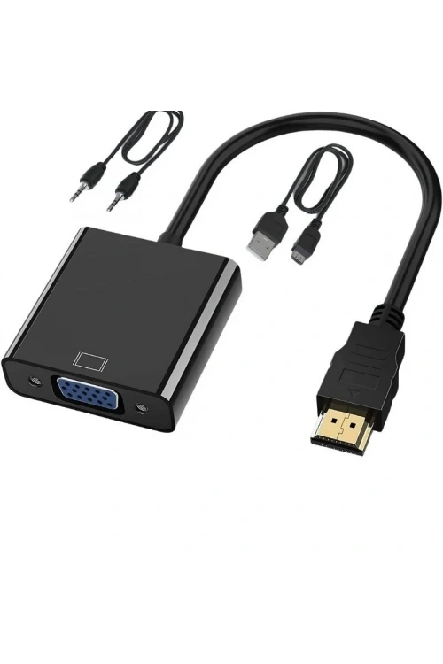 Hdmi - VGA Çevirici Dönüştürücü Adaptör