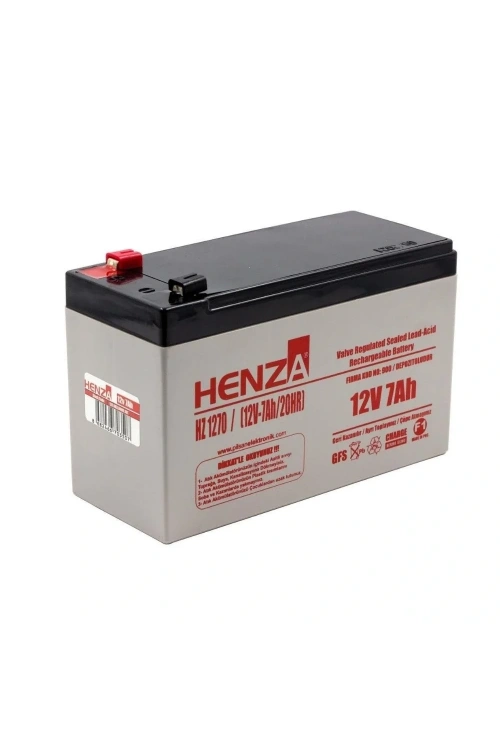 Henza HZ1270 12V 7Ah Bakımsız Kuru Akü