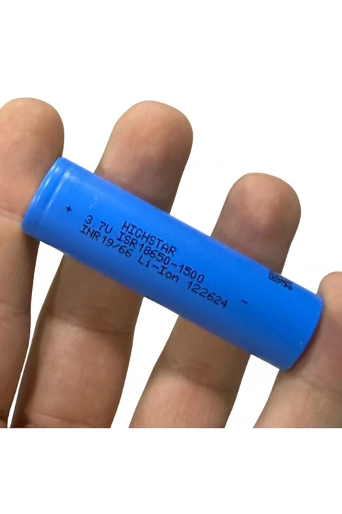 Highstar 18650 3.7V 1500 mAh Li-ion Şarj Edilebilir Pil