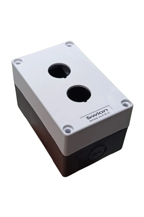 HJ9 22mm Buton Kutusu Gri-Siyah İkili