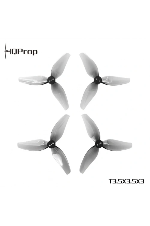 HQProp T3.5X3.5X3 Gri Poly Carbon 1.5MM 2CW+2CCW Drone Pervanesi