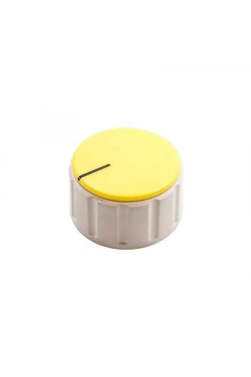 HT3000 37mm Üstten Sıkmalı Potansiyometre Düğmesi Beyaz-Sarı