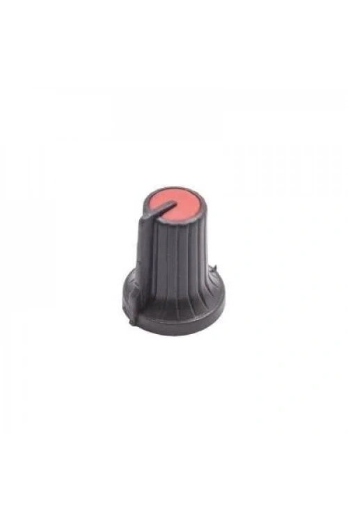 HT500 15mm Potansiyometre Düğmesi Siyah-Kırmızı