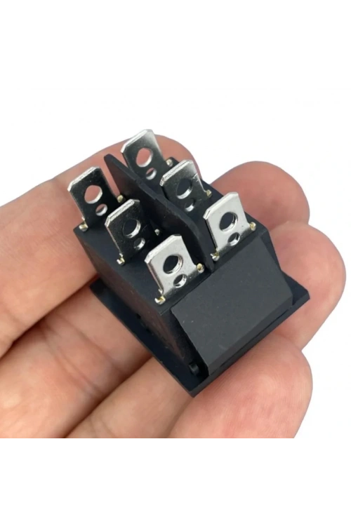 IC-109A Geniş Işıksız Yaylı Anahtar 6P ON-(ON)