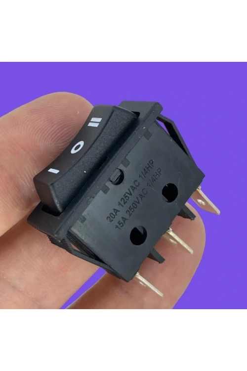 IC-117 Dar Işıksız Yaylı Anahtar MOM-OFF-MOM 3P