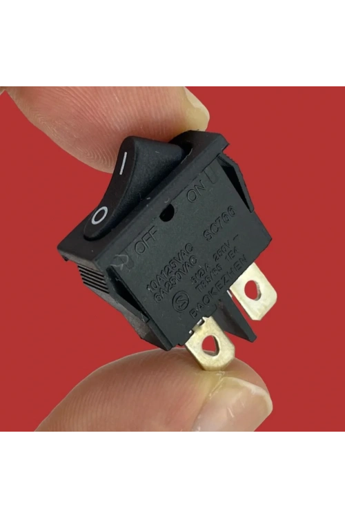 IC-117A Mini Dar Işıksız Anahtar ON-OFF 2P